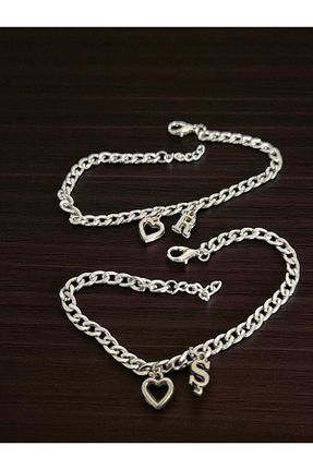 دستبند استیل (فولاد) طوسی زنانه استیل (فولاد) BeyzHal - کد 949195019