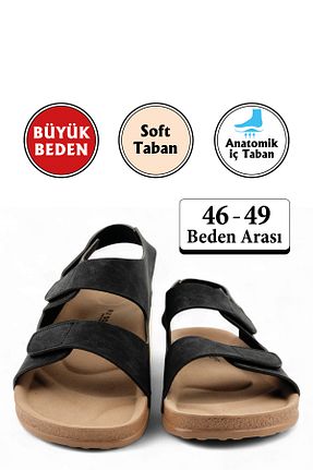 صندل مشکی مردانه پاشنه تخت FLY SOFT - کد 949280182