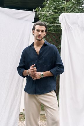 پیراهن رنگی مردانه اورسایز BOHEMAİ - کد 949286514