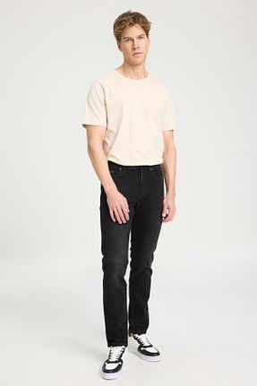 شلوار جین مشکی مردانه پاچه ساده Wrangler - کد 949387043