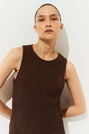 لباس بارداری قهوه ای زنانه H&M - کد 949435158