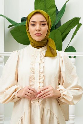 روسری سبز پنبه ای Silk Home - کد 737158765