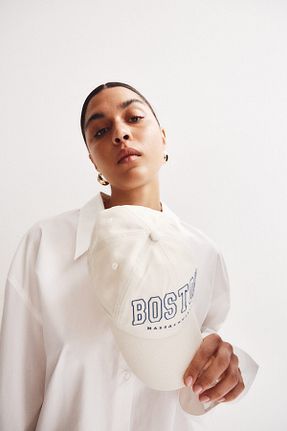 کلاه سفید زنانه H&M - کد 937363502
