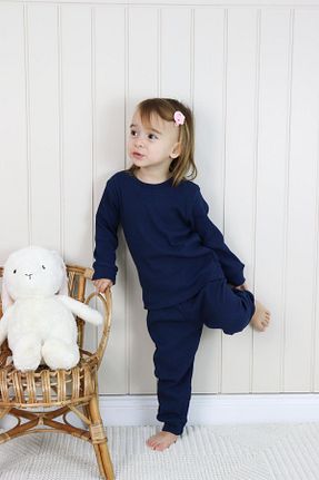 ست نوزادی سرمه ای بچه گانه پنبه ای MiaBaby - کد 771095317