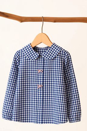 پیراهن آبی بچه گانه رگولار Angel&Co. Girls Clothing - کد 929710687
