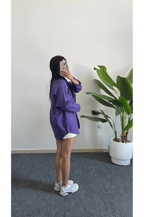 پیراهن بنفش زنانه اورسایز Shiron Sportswear&Company - کد 936941877