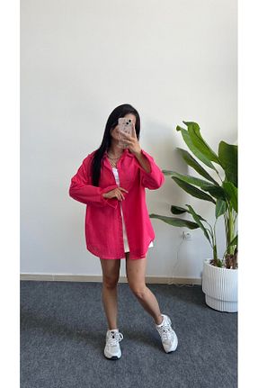 پیراهن صورتی زنانه اورسایز Shiron Sportswear&Company - کد 929992317