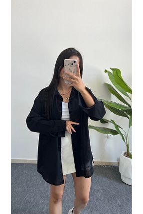 پیراهن مشکی زنانه اورسایز Shiron Sportswear&Company - کد 929992306