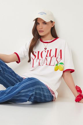 تیشرت رنگی زنانه رگولار Lovelyİstanbul - کد 928963141