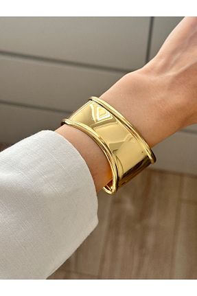دستبند استیل (فولاد) زرد زنانه استیل ضد زنگ YOUES JEWELRY - کد 929642424