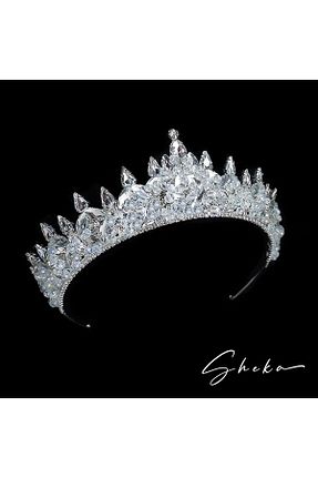 تاج سفید زنانه سنگ کریستال SHEKA - کد 932345978