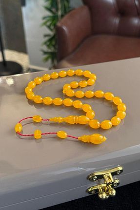 تسبیح زرد کهربا dergah tesbih - کد 923684907