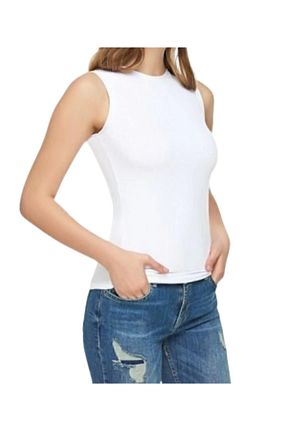 بادی سفید زنانه یقه دوچرخه Genel Markalar - کد 836338490