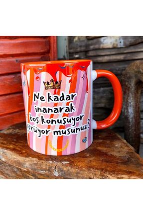 لیوان آب قرمز پرسلن mugshop - کد 859409534