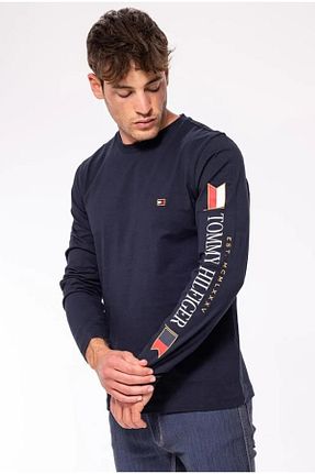تیشرت سرمه ای مردانه رگولار Tommy Hilfiger - کد 852885963