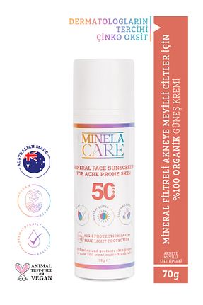 کرم ضد آفتاب صورت SPF 50 + Minelacare - کد 891713645