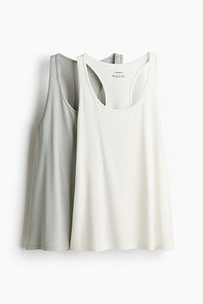 رکابی اسپرت سفید زنانه پلی استر H&M - کد 931819646