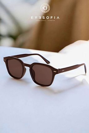 عینک آفتابی قهوه ای زنانه 46 Eyesofia - کد 945873696