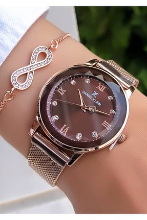 ساعت مچی صورتی زنانه 36-40 میلی متر Daniel Klein - کد 330478333