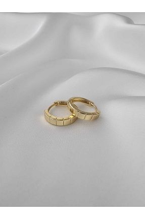گوشواره استیل (فولاد) زرد زنانه استیل (فولاد) Zivazer Store - کد 939616565