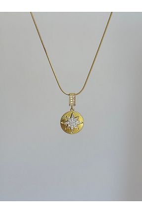 گردنبند استیل ( فولاد ) زرد زنانه استیل ضد زنگ YOUES JEWELRY - کد 946122212