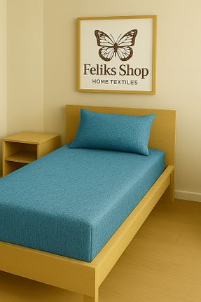 ست ملحفه تکنفره سبز کش دار Home - کد 940288013