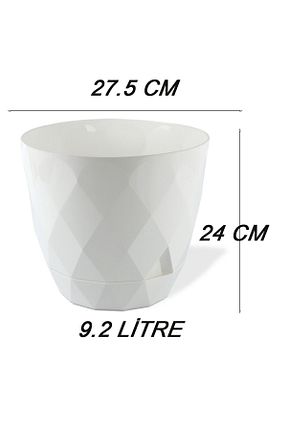 گلدان سفید TEMMUZ HOME - کد 792909099