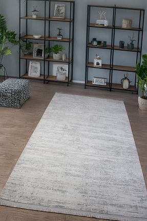 فرش طوسی آنتی آلرژی Badelya Home - کد 935339960