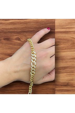 دستبند استیل (فولاد) زرد زنانه استیل ضد زنگ Store - کد 946091973