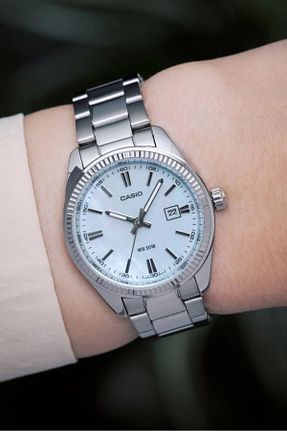 ساعت مچی طوسی زنانه 26-30 میلی متر Casio - کد 850977096