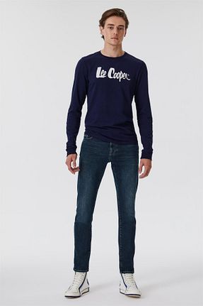 شلوار جین بنفش مردانه پاچه تنگ Lee Cooper - کد 356380256