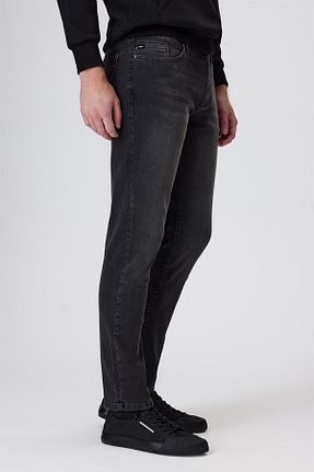 شلوار جین طوسی مردانه پاچه تنگ Lee Cooper - کد 683145503