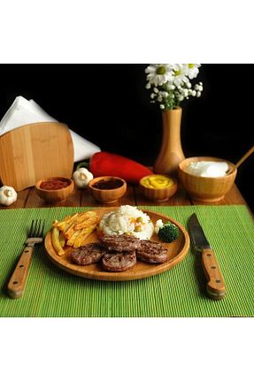 بشقاب قهوه ای بامبو Bambum - کد 1098350