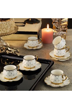 فنجان قهوه رنگی 6 نفره Aryıldız - کد 816741717