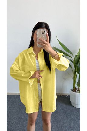 پیراهن زرد زنانه اورسایز Shiron Sportswear&Company - کد 936940551