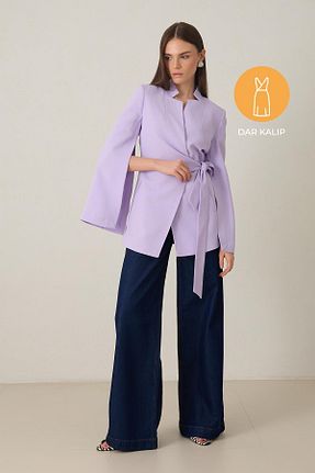 کت بنفش زنانه رگولار Setre - کد 901361998