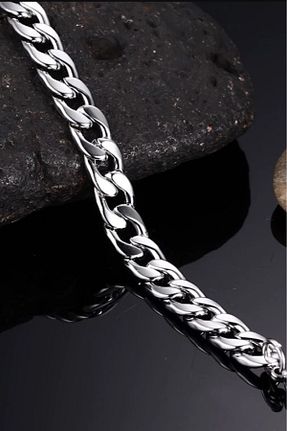 دستبند استیل (فولاد) سفید مردانه استیل ضد زنگ Takı Dükkanı - کد 37076821