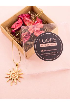 گردنبند استیل ( فولاد ) زرد زنانه استیل (فولاد) luree accessories - کد 899258298