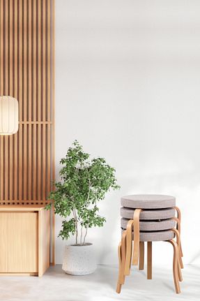 چهارپایه بژ VİLİNZE - کد 846669694