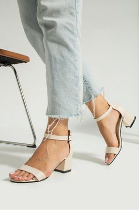 کفش پاشنه بلند کلاسیک بژ بچه گانه چرم مصنوعی galya shoes - کد 689328618