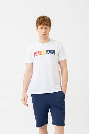 تیشرت سفید مردانه رگولار United Colors of Benetton - کد 833285524