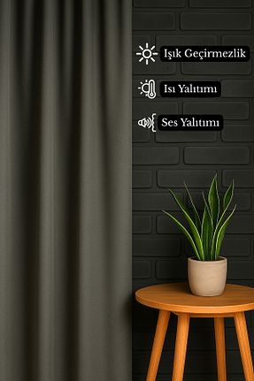 پرده زمینه طوسی پلی استر ladinev - کد 946659020