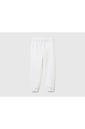 شلوار کرمگن سفید بچه گانه پاچه تنگ United Colors of Benetton - کد 654198736