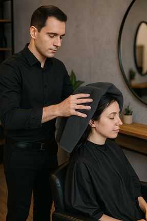 حوله طوسی پنبه ای XAMANTHA - کد 768727393