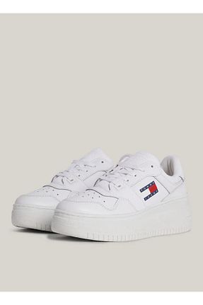 کفش اسنیکر طلائی زنانه بند دار Tommy Hilfiger - کد 783944846