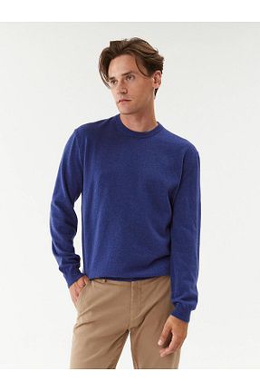 پلیور آبی مردانه ساده United Colors of Benetton - کد 772833966