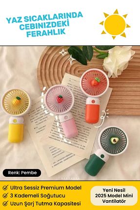 پنکه صورتی Mini Fan Noriyen - کد 947660751