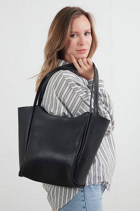 کیف دستی مشکی سایز متوسط Fullamoda - کد 904596492