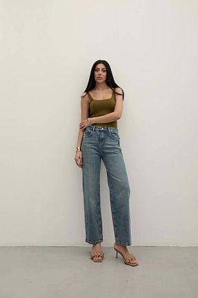 شلوار جین آبی زنانه رگولار Harmony - کد 930212476