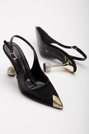 کفش استایلیتو مشکی پاشنه نازک SUİNS SHOES - کد 826947272